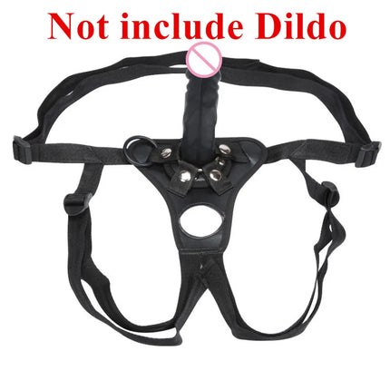 Hot Sale Black Leather Pants Dildo Holder Erotic Sex Toys for Women Men Lesbian Wearable Penis Panties Strap-on Cock Adult Games