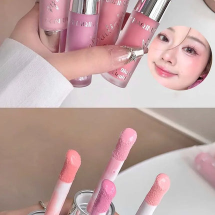 Liquid Blusher Makeup Water Light Jelly Blush Cool Warm Tone NudePink Liquid Rouge Highlighter Brighten Face Korean Style Makeup