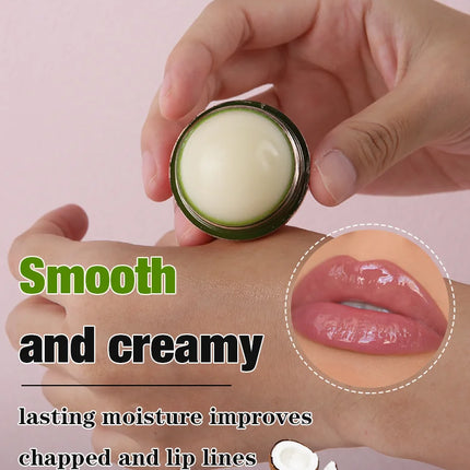Vegan Organic Moisturizing Round Rose Golden Lip Balm Ball Natural Lip Balm Fade Lip Lines