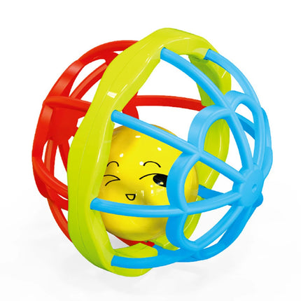 ASWJ Soft Baby Grasping Ball Rattles with Bell Ball Early Education Educational Sensory Toy Newborn Gift Random Color