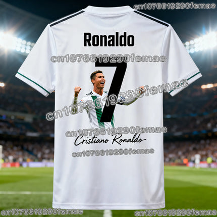 Hot Sale Ronaldo #7 Football Soccer T-Shirt 2025 Men Women Boys Girls 3D Print Training Jersey Breathable Comfortable Wear