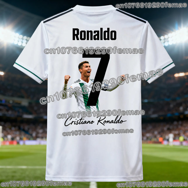 Hot Sale Ronaldo #7 Football Soccer T Shirt 2025 Men Women Boys Girls 3D Print Training Jersey Breathable Comfortable Wear