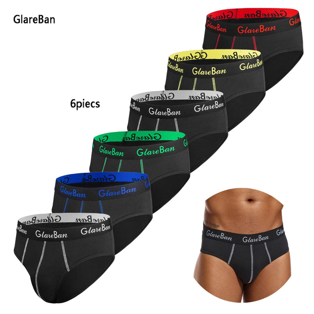 6pcs Pack Briefs Brand Boxer Fashion Style Men Panties Underwear Male And Underpants For Homme Luxury Set Shorts Box Slips ﻿