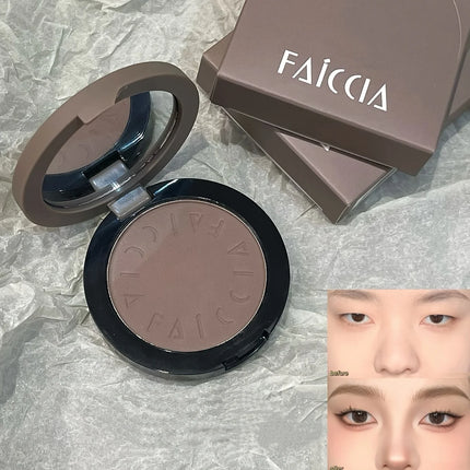 Faiccia Contouring Powder Palette Is Suitable for All Skin Tones, Adjustable Coverage, Matte Waterproof Eyeshadow, Nose Shadow, Multi-Purpose