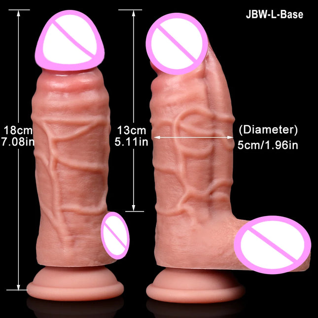 2Size 3 color Realistic Dildo Anal Plug with Suction Cup Big Penis Butt Plug Dick Sex Toys for Women Men Phallus Anal Dilator