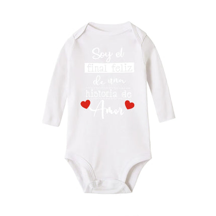 Funny Spanish Printed Newborn Bodysuit Infant Long Sleeve Romper Baby Body Clothes Boys Girls Toddler Born Crawling Jumpsuits