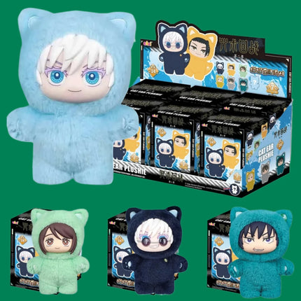 @@BANDAI Jujutsu Kaisen 2 Cat Ear Plushie Series Blind Box Anime Figure - Mystery Room Decoration Collection Kids Gift