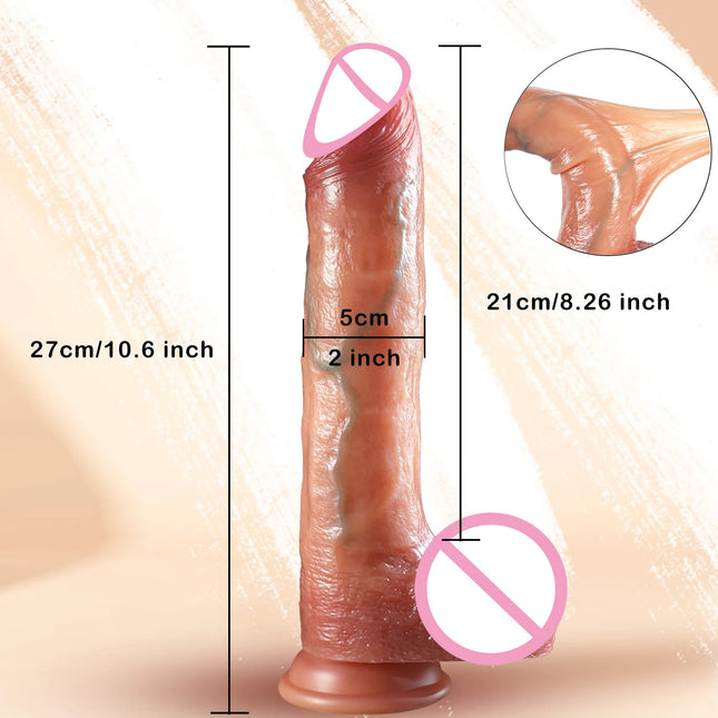 Realistic Dildos for Women Skin Sliding Foreskin Testicles Dildo Anal Vaginal Stimulation Strap on Big Penis Sex Toys for Woman