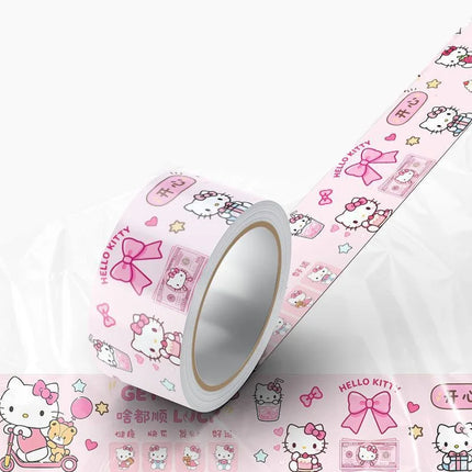 Sanrio Hello Kitty Kuromi Hand Account Labels Baking Decorative Stickers Cartoon Anime  Envelope DIY Sealing Stickers Kids Gift