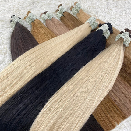 100% Real Human Hair Bulk No Weft Vietnamese Hair Virgin Remy Straight Hair Bulk 30inch Natural Black Hair Extension Blone 613