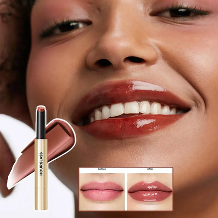 HOUR GLASS Multiple Colors Solid Lip gloss Deeply Moisturizing Lip Gloss Lip Glaze Shiny Solid Lip Gloss Long-lasting Lip Makeup