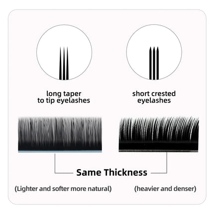 AGUUD Russian Volume Eyelash Extensions 5-25mm Natural Soft Faux Mink Black Baby Cashmere Individual Lashes For Extension Cilia