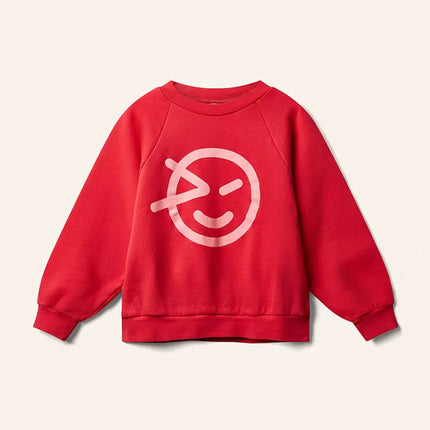 Kids' Fall Winter Long-Sleeve Hoodie, Cute Print Round Neck Sweatshirt, Boys Girls Casual Everyday Top, Comfortable Warm Design