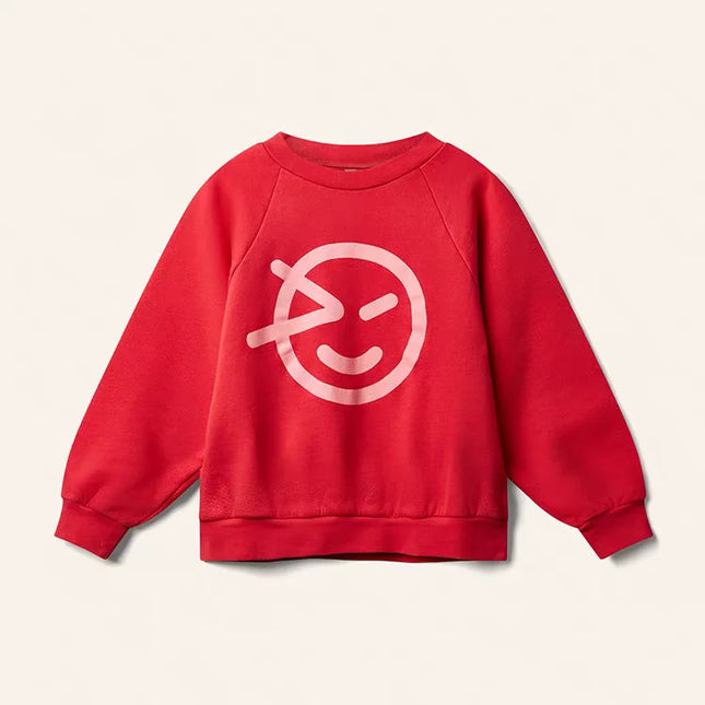 Kids' Fall Winter Long-Sleeve Hoodie, Cute Print Round Neck Sweatshirt, Boys Girls Casual Everyday Top, Comfortable Warm Design