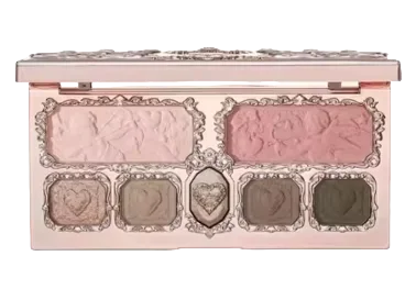 Flower Knows Series Shell Strawberry Angel Moonlight Mermaid Jewel Eyeshadow Palette 5 Colors Pearlescent Mashed Potatoes