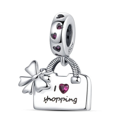 925 Sterling Silver Charms Mother Girl Boy Family Life Pendant Beads Fit Original Bracelet Necklace Diy Charm Women's Party Gift