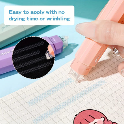 4pcs/set Waterproof Glue Tape for Scrapbooking Waterproof Adhesive Roller for Crafts Gift Wrapping Photo Mounting & Journaling