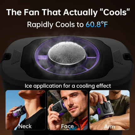 MUXNW Rechargeable Waist Fan Clip On Cooling 8000mAh Portable for Camping Outdoor