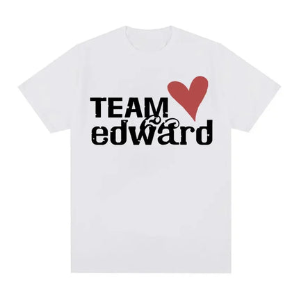 Jacob Wears Team Edward Has Twilight Fans Clothing Retro Women's Fashion Casual Large T-shirt Short Sleeve Shirt Y2k Style Tops