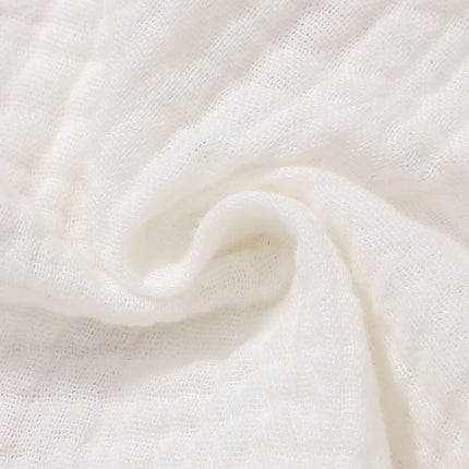 Cotton White Summer Lapel Short-Sleeved Shorts Fabric Skin Friendly Comfortable Loose Suitable For Outdoor Sports Outing Suit