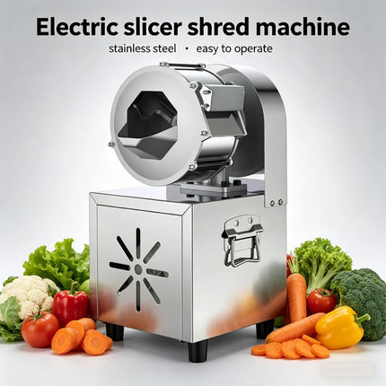 Commercial Fully Automatic Vegetable Cutting Machine Artifact Meat Slicer Grinder Home Appliance Electric Cheese Grater Cutter