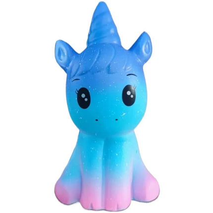 Squishy Blue Dream Starry Sky Unicorn Dog Panda Squeeze Stress Relief Toy Set，Slow Rising Soft Fidget Toys for Kids Girl Gift