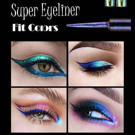 Chameleons Eyeliner Liquid Pearl Gloss Shiny Metallic Eyeshadow Liner Multi Chrome Color Aurora Eye Makeup Glitter Pigment
