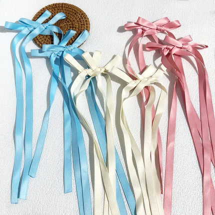 Fashion Bow Ribbon Hair Clips For Women Girls Lace Hairpins Barrettes Set Korean Bow Clips Party Hair Accessories Headwear Gifts