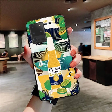 Corona Extra Beer Phone Case For Samsung S 24 Fe 25 Ultra Plus 20 Lite 21 30 22 23 24 22 Ultra 5G Fundas