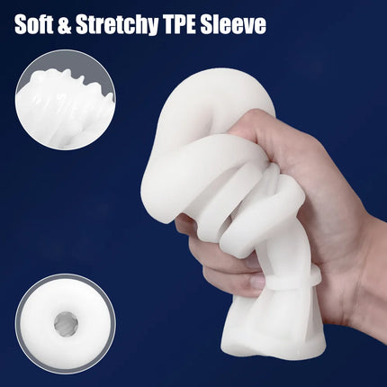 Thrusting Male Masturbator Cup Automatic Telescopic Vibration Blowjob Machine Pocket Pussy Penis Pump Men Masturbation Sex Toys