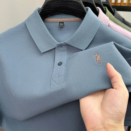 Luxury brand, 100% cotton, short sleeve polo shirt, new summer trend, Paul pony embroidery, T-shirt, business, golf, casual men's wear