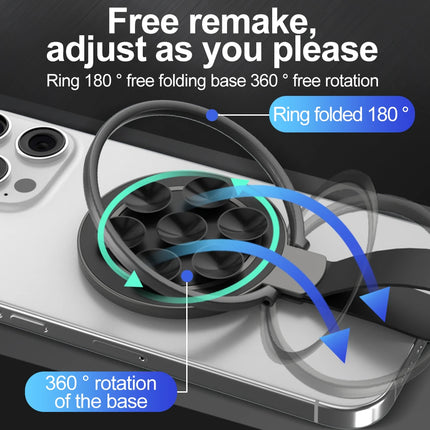 Universal Mirror Magnetic Phone Holder for Magsafe 360° Rotation Folding Magnet Bracket for iPhone 17 16 Samsung Portable Stand