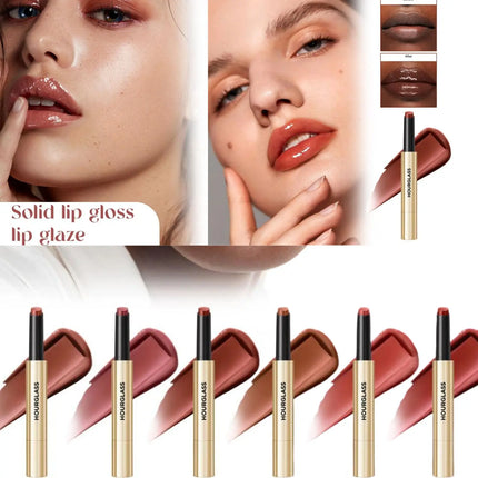 HOUR GLASS Multiple Colors Solid Lip gloss Deeply Moisturizing Lip Gloss Lip Glaze Shiny Solid Lip Gloss Long-lasting Lip Makeup