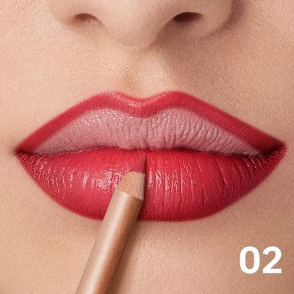 Matte Nude Lip Liner, Long Lasting Waterproof Lip Pencil, High Pigment Smooth Formula for Precise Lip Line & Natural Glossy Look