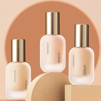 UODO Hydrating Oil-Control Foundation Liquid Long-Lasting Matte Finish Lightweight Formula For Oily&Combination Skin Base Makeup