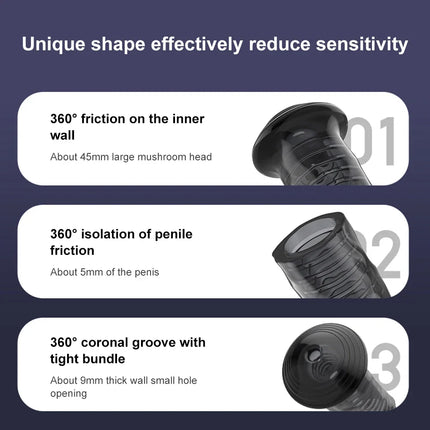 Reusable Penis Sleeve Glans Penis Enlarger Extender Delay Ejaculation Anal Butt Plug Adult Sex Toys For Men Couples Sexshop
