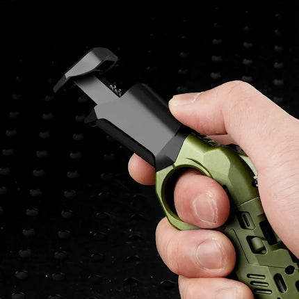 EDC Tactical Gadget with 1-Click Shell Ejection & Card Holder – Mini Stress Relief Toy for Adults