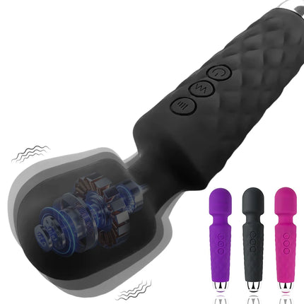 Powerful G-Spot Vibrator for Women Clitoris Stimulator AV Magic-Wand Female Vagin Massager Masturbator Adult Sex Toys Erotic 18+