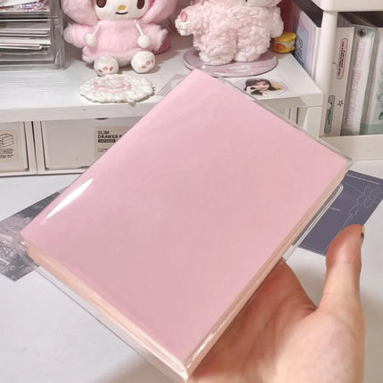 Thicken Notebook Transparent Cover Notepad Journal Handbook Horizontal Notebook Office Back To School Supplies Stationery Gifts