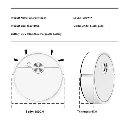 Model Sweeping Robot Automatic Home Mini Cleaning Machine USB Charging Smart Sweep Mop 5-In-1 Vacuum Cleaner New 2026