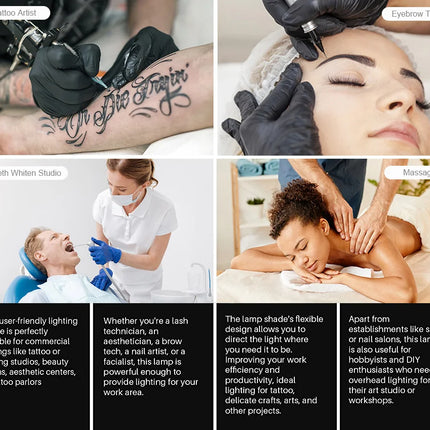 2025 Custom LOGO NEW Half-Moon Ring Light Moon Lamp Makeup Skincare Beauty Tattoo Lash Light Nail Table Facial Bed Clip-on Lamp