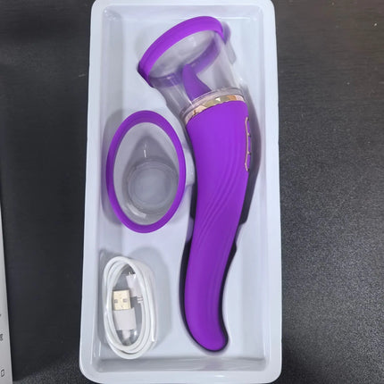 Tongue Licking with Sucking G Spot Vibrator 3 in 1 Sex Toys for Women Powerful Clitoral Nipple Oral Sucker Stimulation Massager