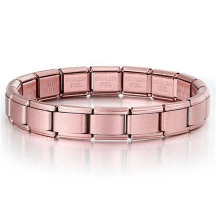 2025 New Men and Women Starry Colors 18 Pieces Italian Charm Fit 9mm Stainless Steel Modular Bracelet Wholesale Jewelry