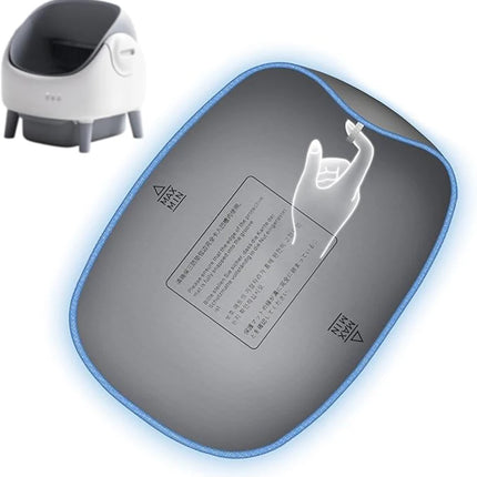 Open-type automatic cat litter box with Tuya control, replaceable waterproof mat, cat litter box base, soft cat litter tray