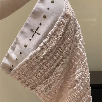 Korean Sleeveless Lace Patchwork Tube Top Tank Women Summer Pure Desire Sexy See-Through Waist-Cinching Slimming Top