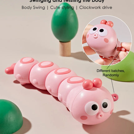Cute Articulated Chain Caterpillar Crawling Toy Kids Early Education Stress Relief Fidget Toy Children Holiday Gift