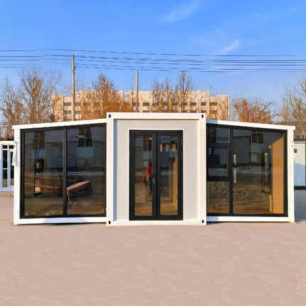 40ft Luxury Folding Container House Modular Prefabricated Home Steel Structure Mobile Tiny House for Granny Flat Garden Room