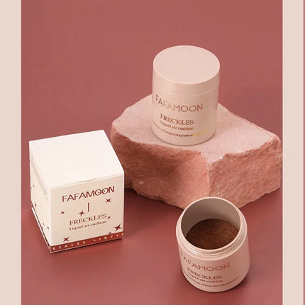 Gold Brown Natural Freckles Stamp Air Cushion Kit Simulation Fake Spot Freckle Liquid Powder Waterproof Long Lasting Makeup