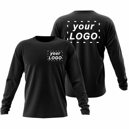 Quick-drying Long-sleeved T-shirt Custom Printing And Embroidery Company Logo Sun Protection Loose Sports, Fishing T-shirt 3xl