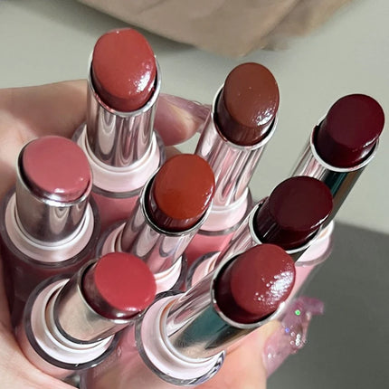 1Pc HERORANGE Water Gloss Mirror Lipstick Crystal Jelly Transparent Moisturizing Long Lasting Solid Lip Gloss Cosmetic